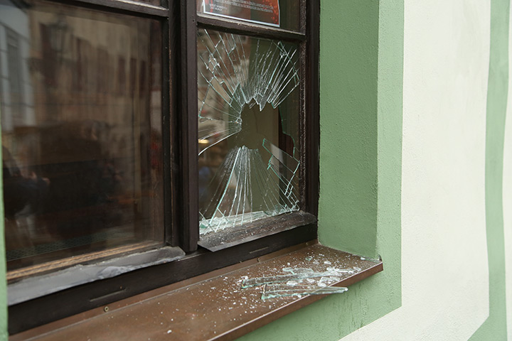 A2B Glass are able to board up broken windows while they are being repaired in Crigglestone.